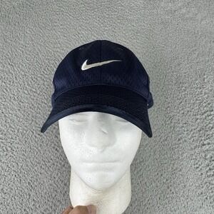 Vintage‎ Nike Blue Mesh Hat Dazzle Strap Back Just Do It Y2k